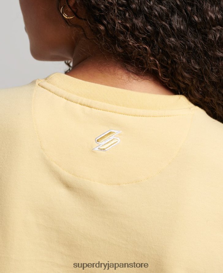 90年代グラフィックTシャツ 女性 Superdry 衣類 黄色 2J62PZ2667