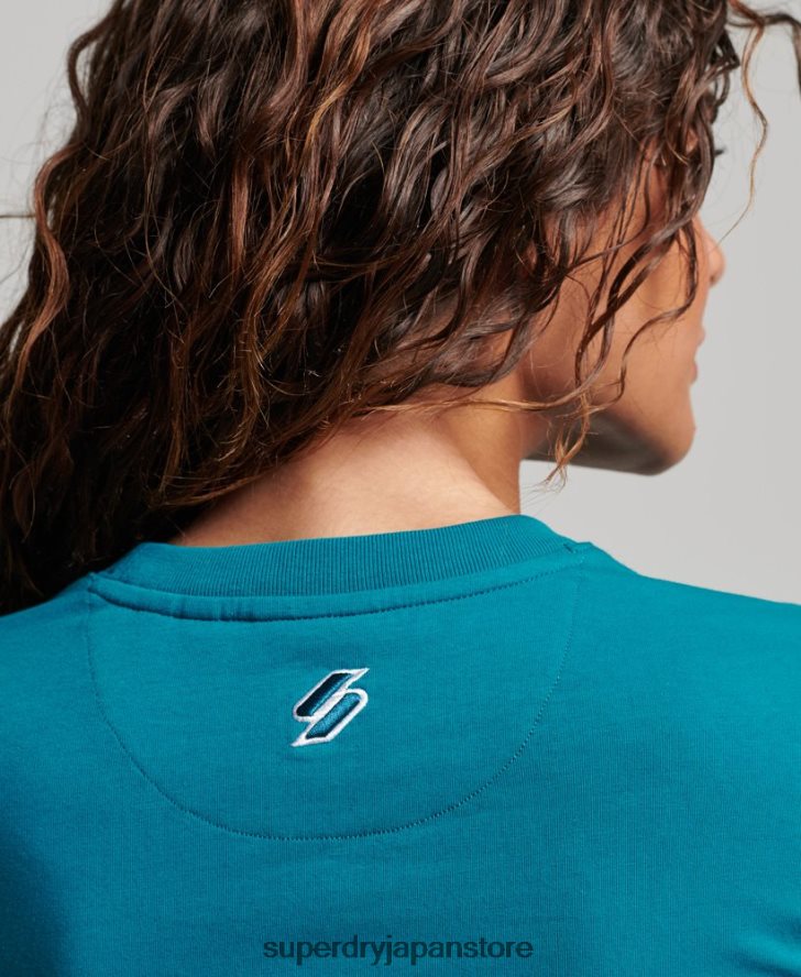 90年代グラフィックTシャツ 女性 Superdry 衣類 ターコイズ 2J62PZ2721