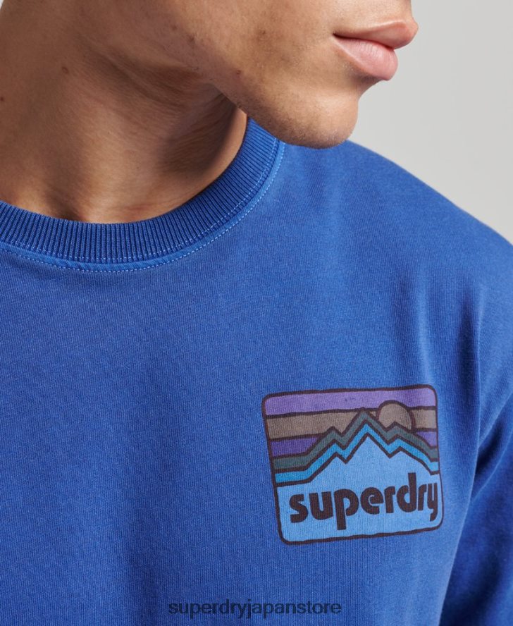 90s テレイン ロングスリーブ トップ 男性 Superdry 衣類 海軍 2J62PZ6404
