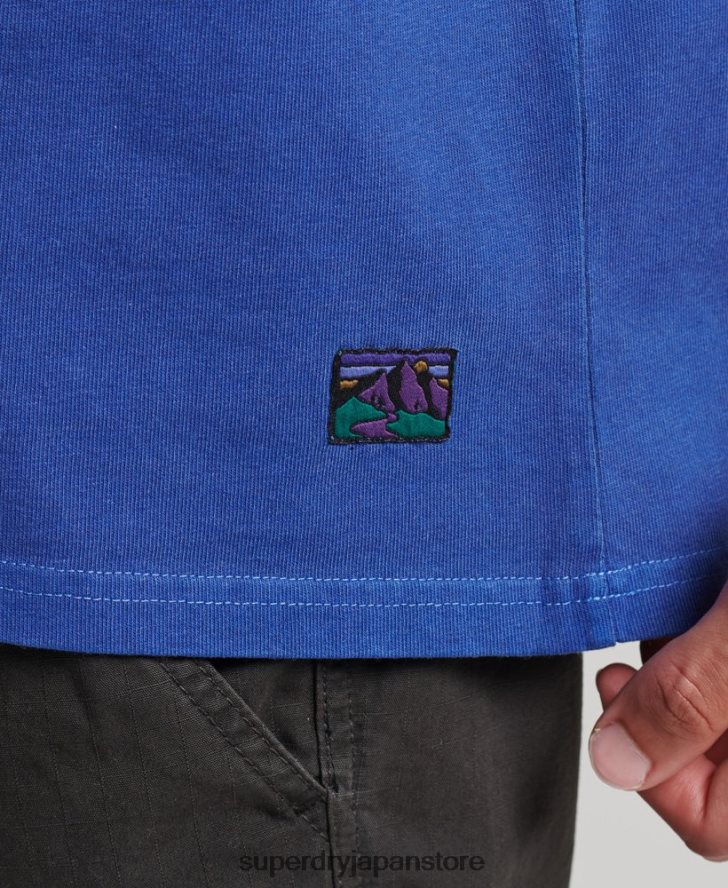 90s テレイン ロングスリーブ トップ 男性 Superdry 衣類 海軍 2J62PZ6404