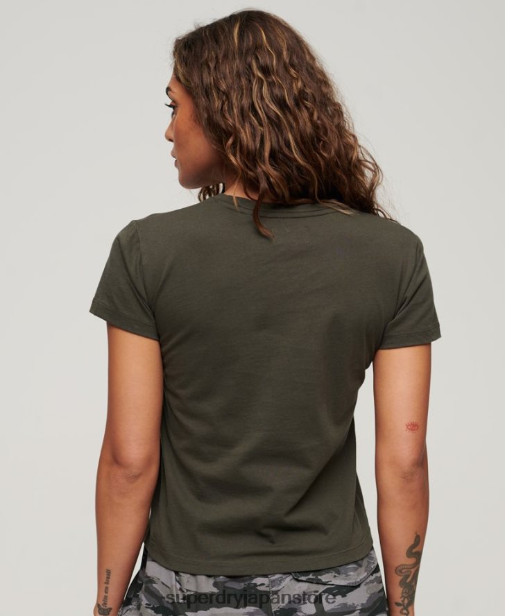 タトゥーグラフィック 90s フィット T シャツ 女性 Superdry 衣類 緑 2J62PZ2627