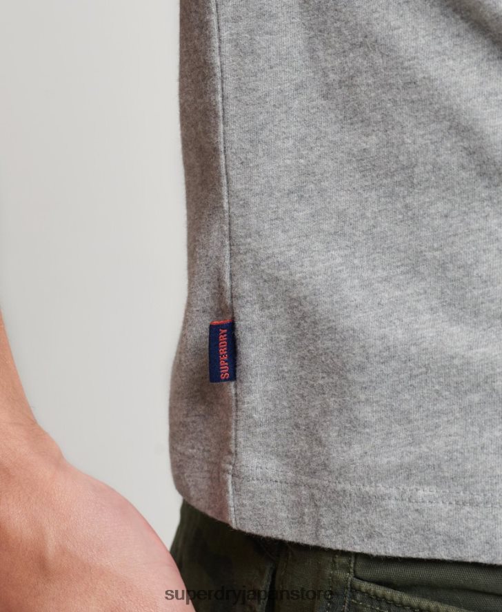 オーガニックコットン エッセンシャル 長袖ベースボール トップ 男性 Superdry 衣類 赤 2J62PZ1527