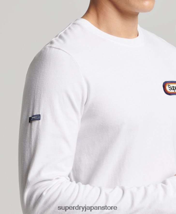 ヴィンテージコアロゴのシーズナルトップス 男性 Superdry 衣類 白 2J62PZ1530