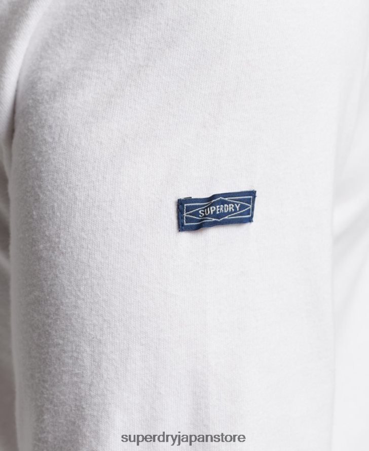 ヴィンテージコアロゴのシーズナルトップス 男性 Superdry 衣類 白 2J62PZ1530