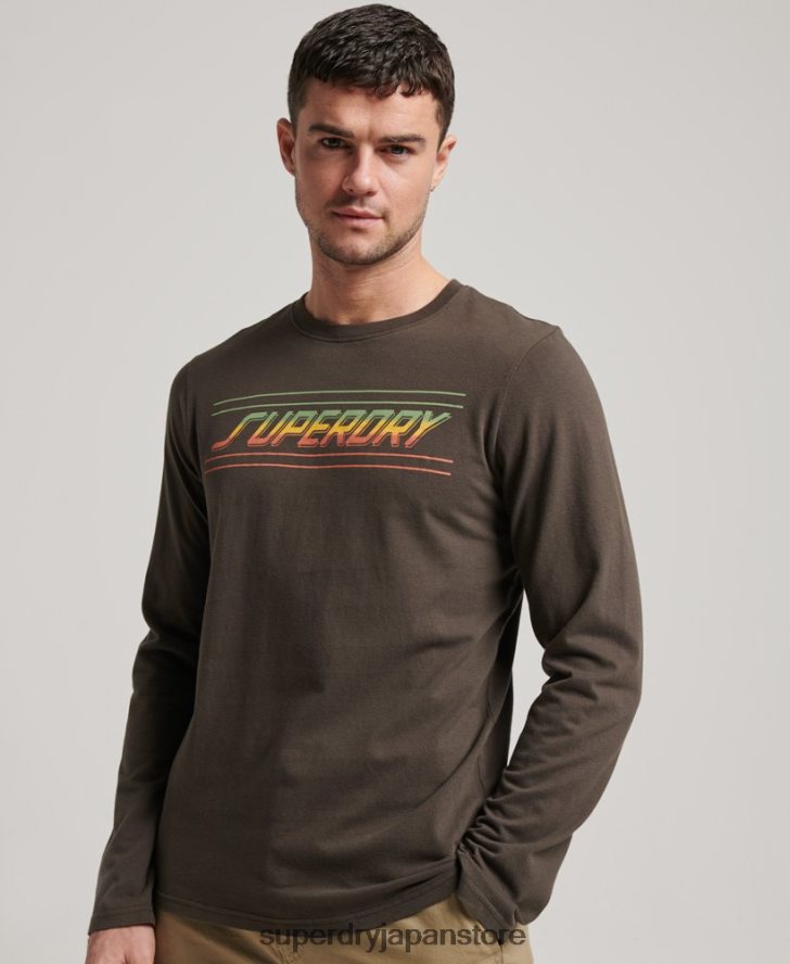 シェイパー＆メーカートップ 男性 Superdry 衣類 濃い灰色 2J62PZ1536