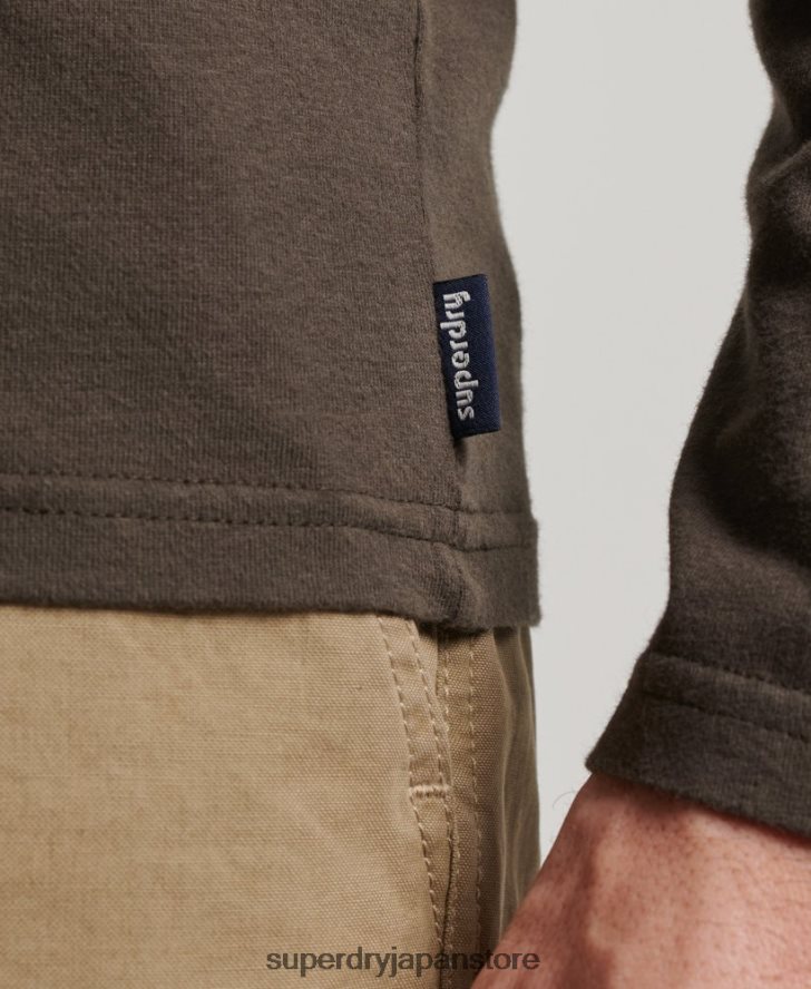 シェイパー＆メーカートップ 男性 Superdry 衣類 濃い灰色 2J62PZ1536