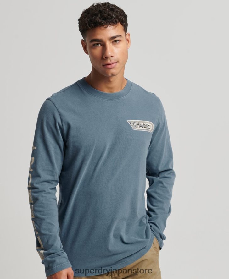 シェイパー＆メーカートップ 男性 Superdry 衣類 青 2J62PZ1545