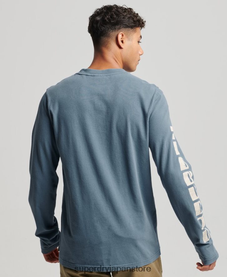 シェイパー＆メーカートップ 男性 Superdry 衣類 青 2J62PZ1545