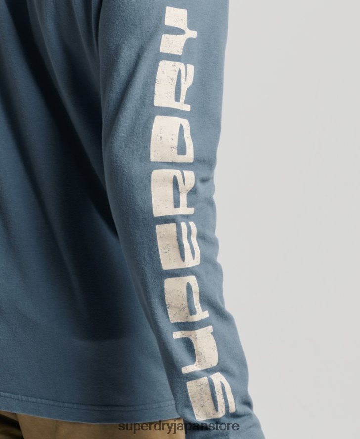 シェイパー＆メーカートップ 男性 Superdry 衣類 青 2J62PZ1545