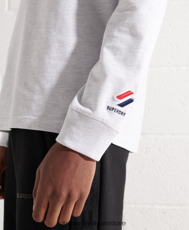 代表チームアーチ長袖トップ 男性 Superdry 衣類 ライトグレー 2J62PZ1551