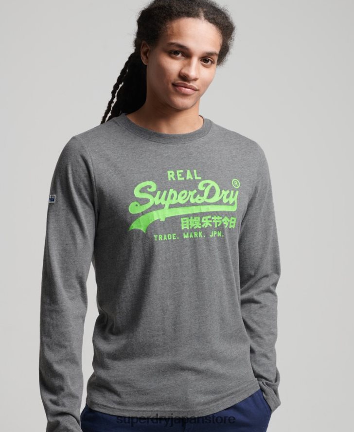 ヴィンテージロゴアメリカンクラシックトップ 男性 Superdry 衣類 グレー 2J62PZ1553