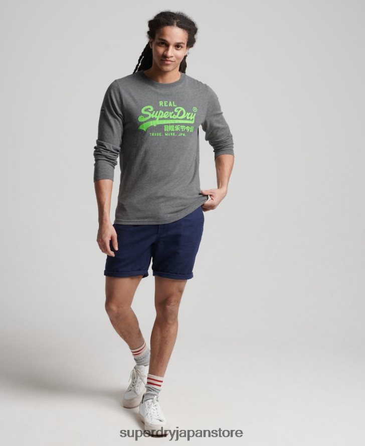 ヴィンテージロゴアメリカンクラシックトップ 男性 Superdry 衣類 グレー 2J62PZ1553