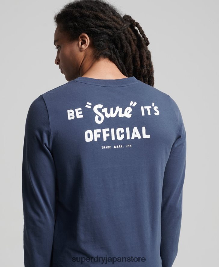 ヴィンテージロゴアメリカンクラシックトップ 男性 Superdry 衣類 濃紺 2J62PZ1560