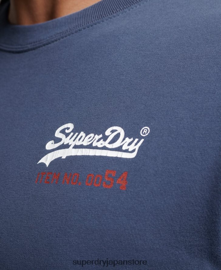 ヴィンテージロゴアメリカンクラシックトップ 男性 Superdry 衣類 濃紺 2J62PZ1560