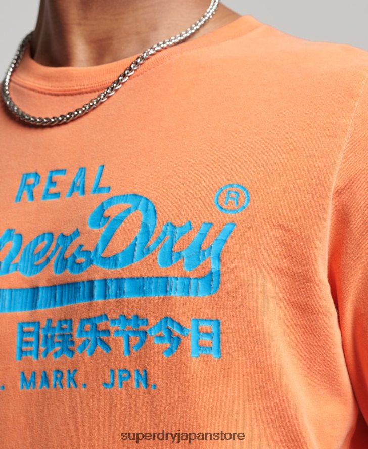 ヴィンテージロゴアメリカンクラシックトップ 男性 Superdry 衣類 オレンジ 2J62PZ1561