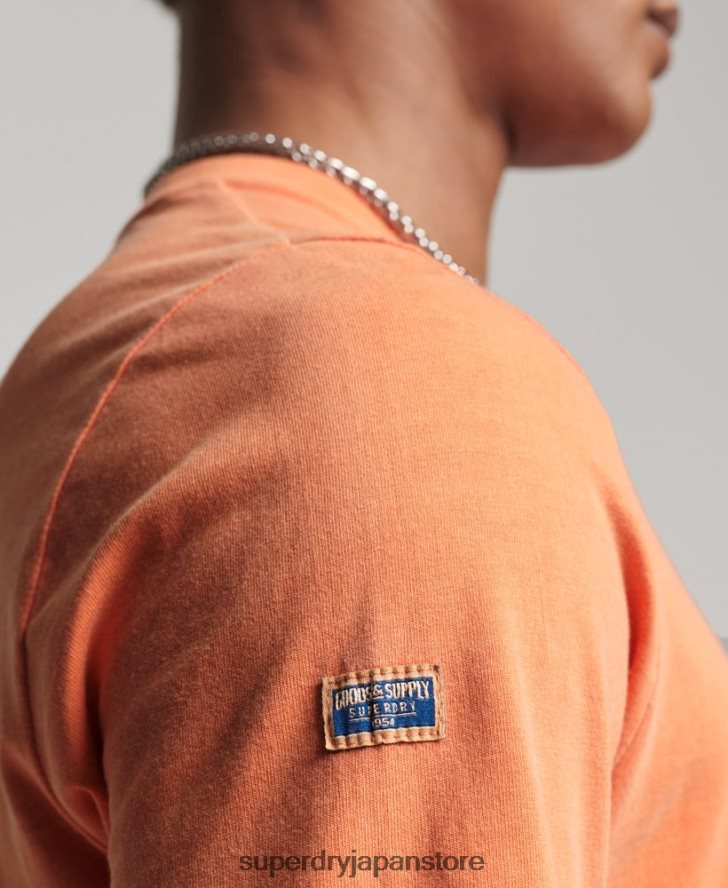 ヴィンテージロゴアメリカンクラシックトップ 男性 Superdry 衣類 オレンジ 2J62PZ1561