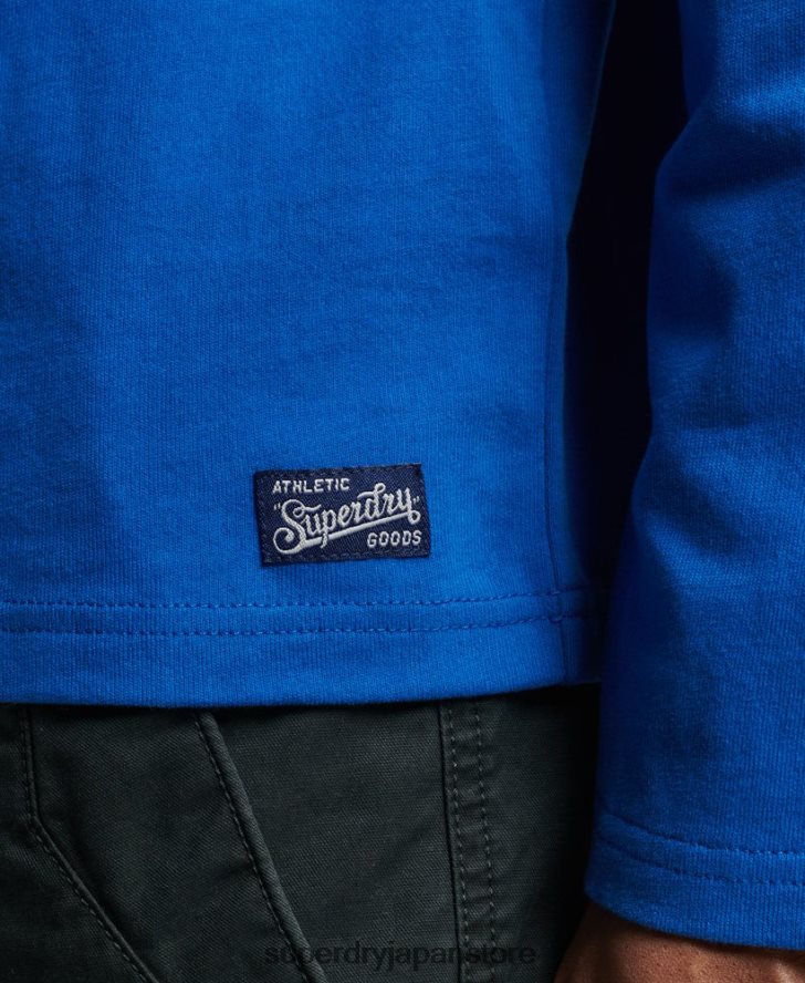 ヴィンテージロゴインタレスト長袖トップ 男性 Superdry 衣類 青 2J62PZ1565