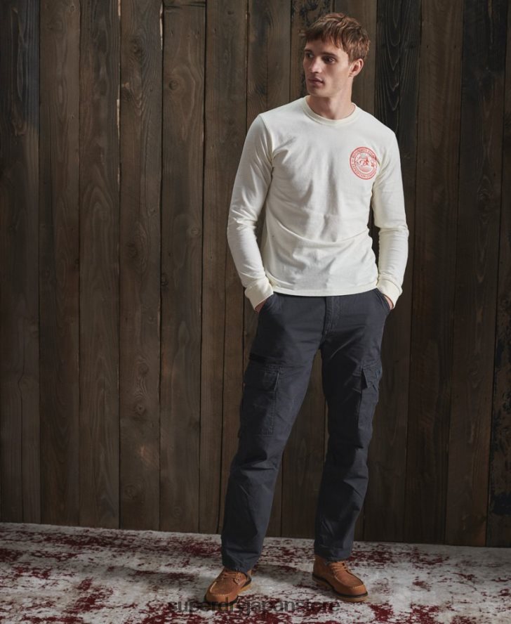 エベレスト長袖トップ 男性 Superdry 衣類 クリーム 2J62PZ1572