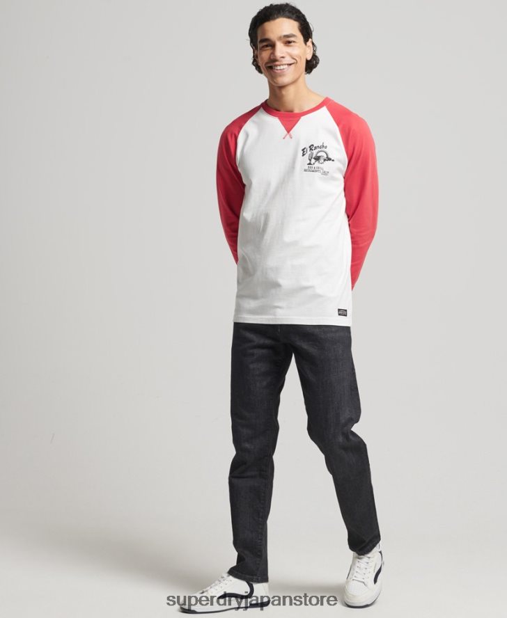 ヴィンテージサーフランチェロトップ 男性 Superdry 衣類 赤 2J62PZ1574