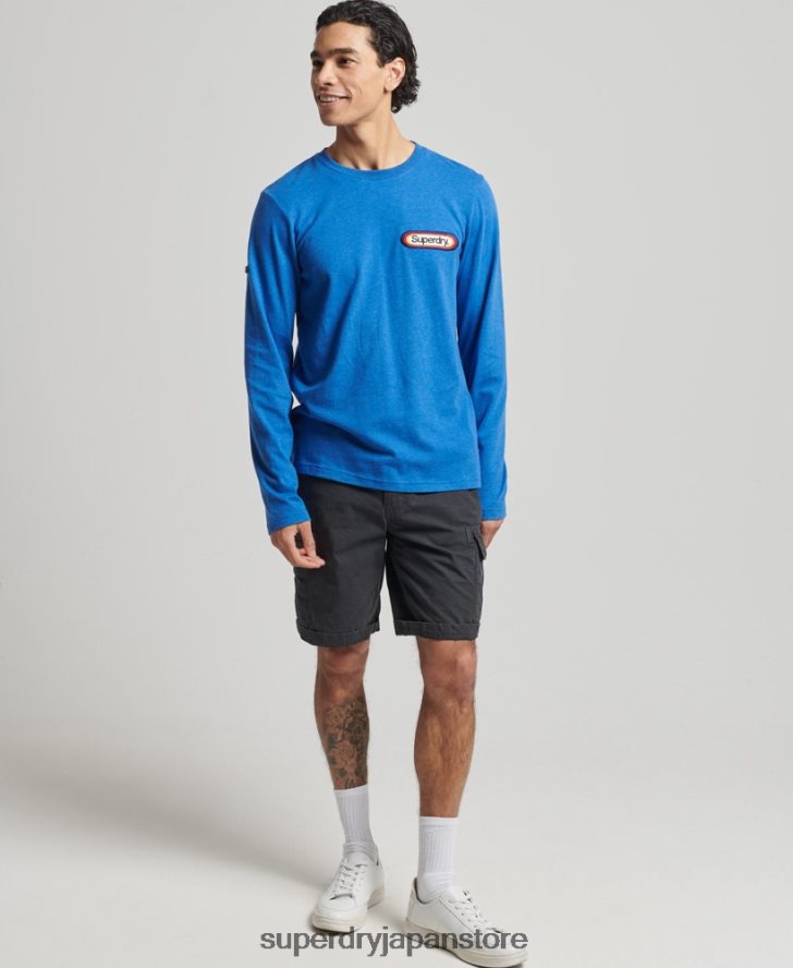 ヴィンテージコアロゴのシーズナルトップス 男性 Superdry 衣類 青 2J62PZ1575