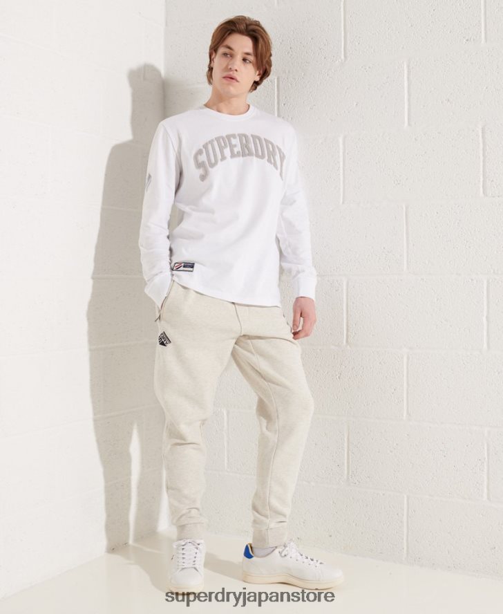 代表チームアーチ長袖トップ 男性 Superdry 衣類 白 2J62PZ1581