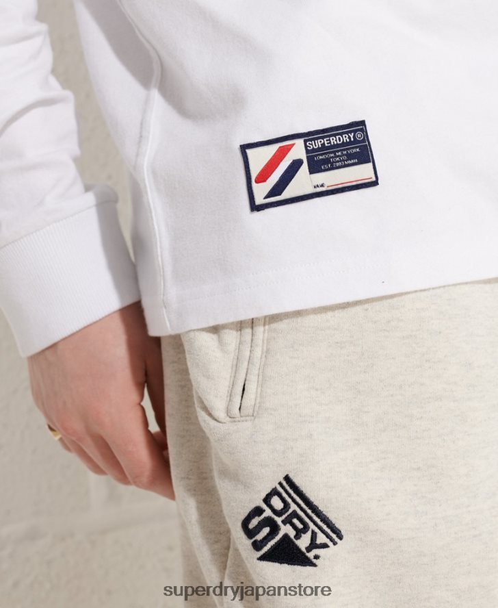 代表チームアーチ長袖トップ 男性 Superdry 衣類 白 2J62PZ1581