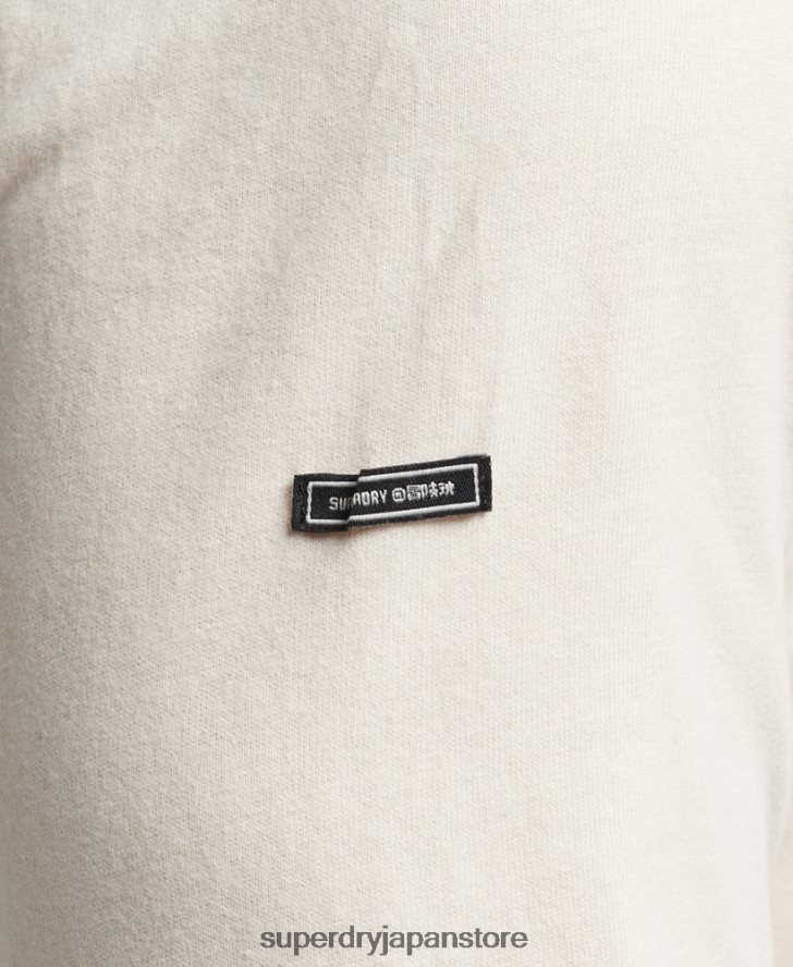 サイケロック長袖トップ 男性 Superdry 衣類 クリーム 2J62PZ1582