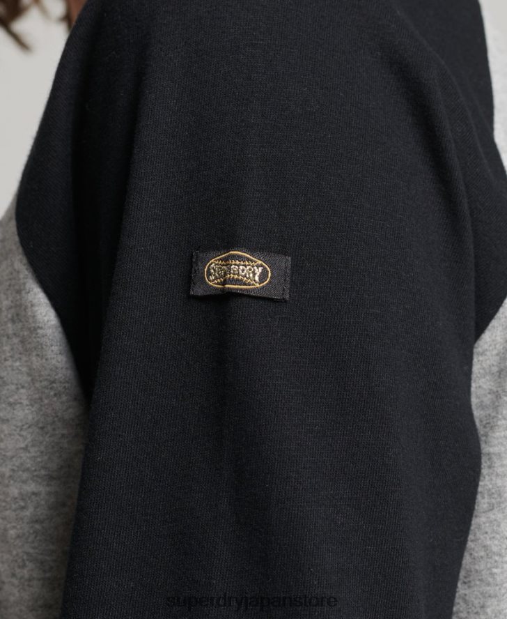ヴィンテージロゴ ラグラン長袖トップ 女性 Superdry 衣類 グレー 2J62PZ2136