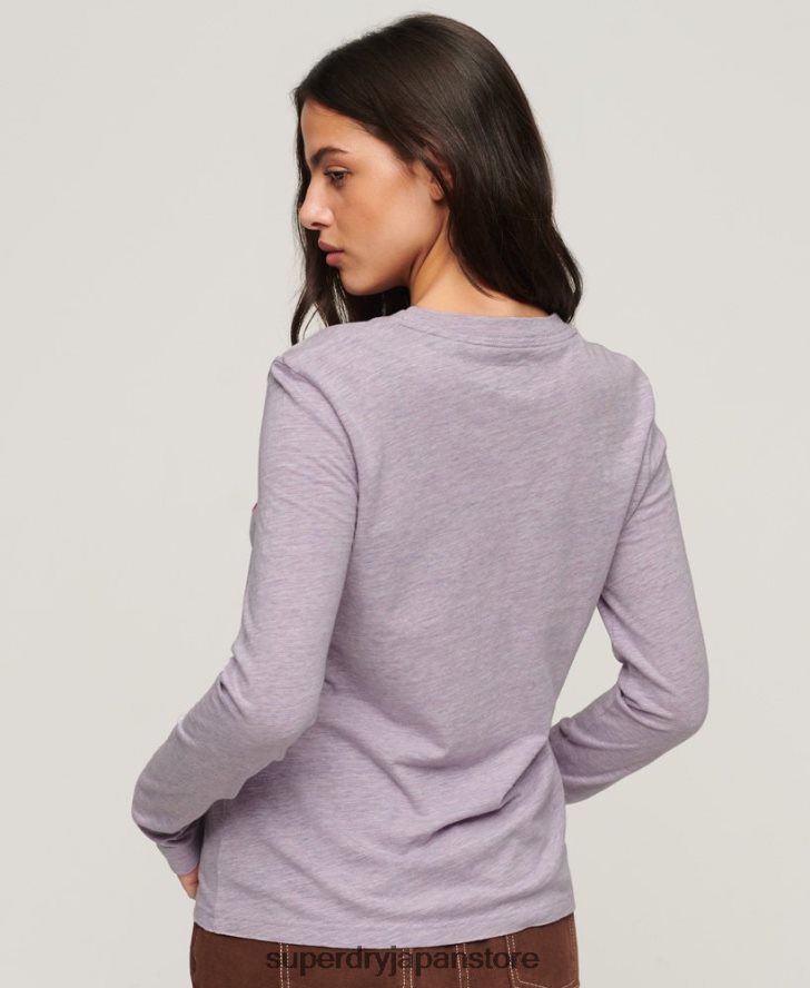 ヴィンテージノスタルジア長袖トップ 女性 Superdry 衣類 紫 2J62PZ2885