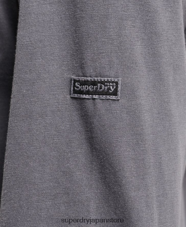 インディーマーク長袖トップ 女性 Superdry 衣類 濃い灰色 2J62PZ3027