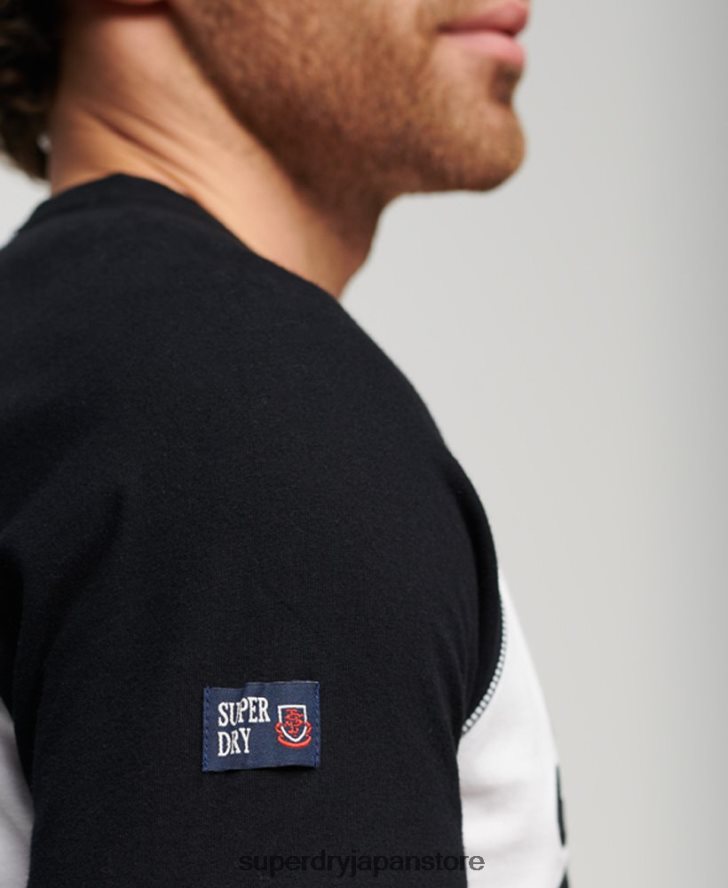 ヴィンテージロゴストアラグラン長袖トップ 男性 Superdry 衣類 白 2J62PZ42