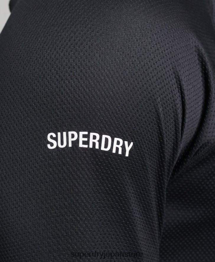 トレインモックネックトップ 男性 Superdry 衣類 黒 2J62PZ5392