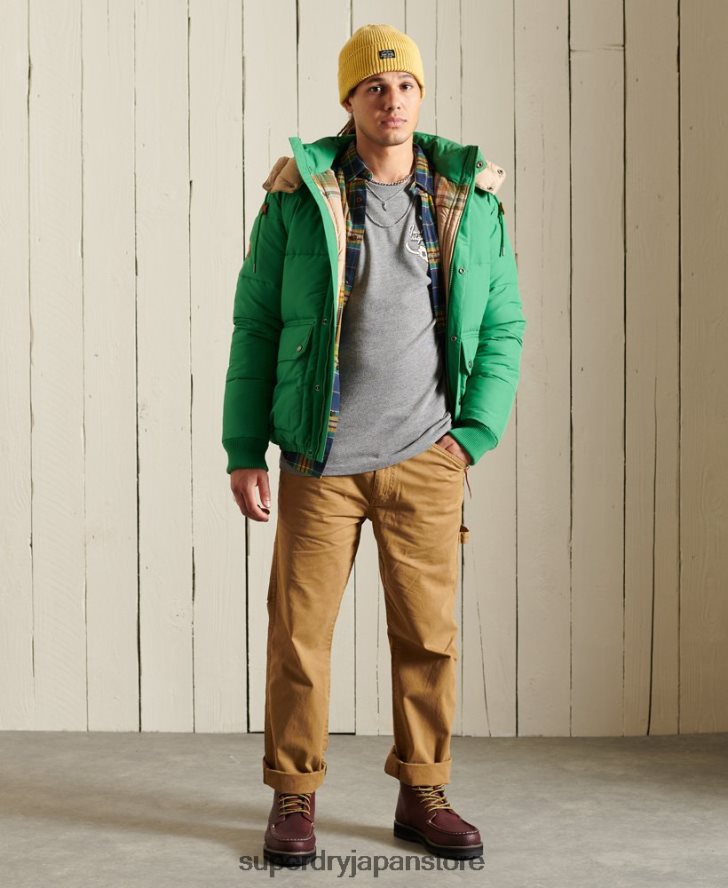 ヘリテージマウンテン ロングスリーブトップ 男性 Superdry 衣類 ライトグレー 2J62PZ6470