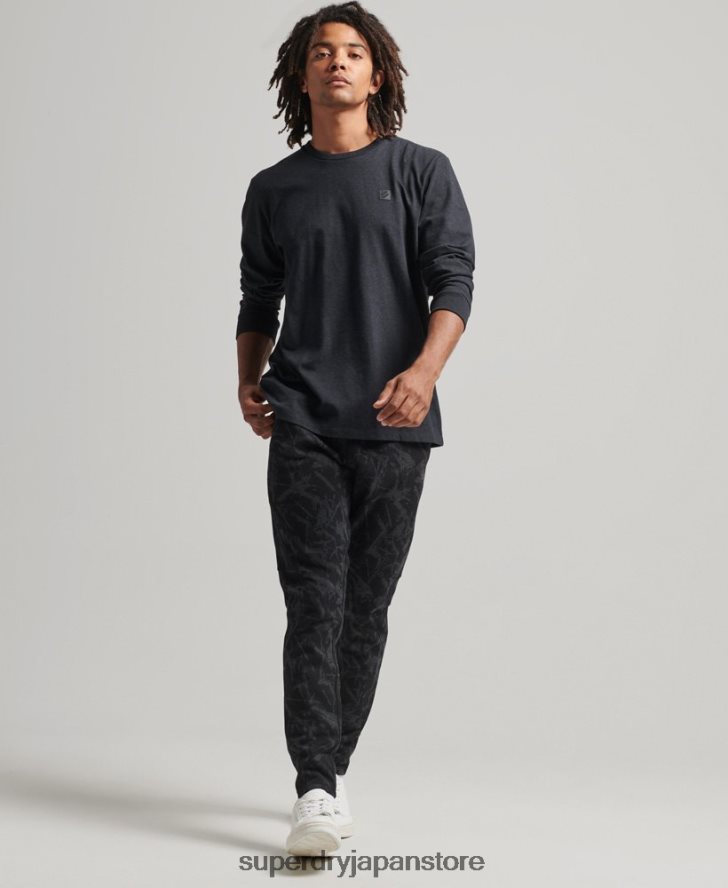 ハイテク長袖トップ 男性 Superdry 衣類 濃い灰色 2J62PZ6471