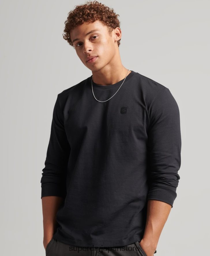 ハイテク長袖トップ 男性 Superdry 衣類 黒 2J62PZ6472