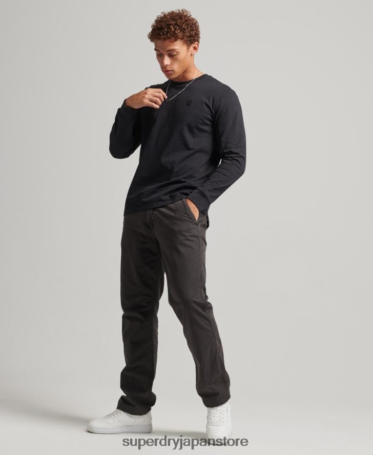 ハイテク長袖トップ 男性 Superdry 衣類 黒 2J62PZ6472