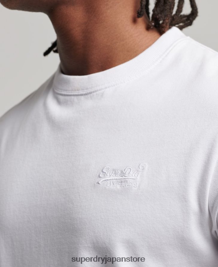 オーガニックコットン エッセンシャルロゴ Tシャツ 男性 Superdry 衣類 白 2J62PZ1