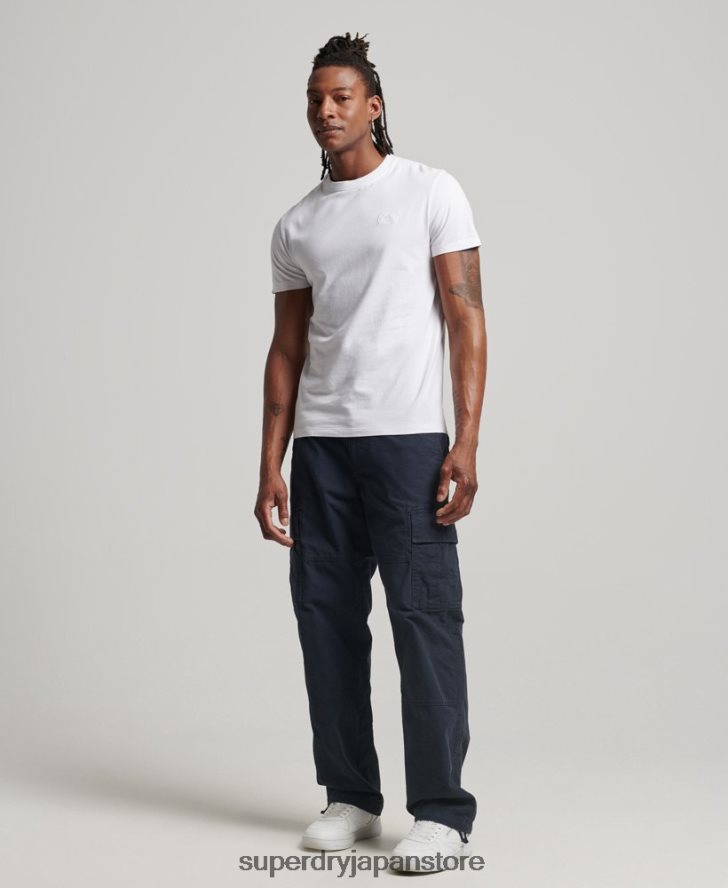 オーガニックコットン エッセンシャルロゴ Tシャツ 男性 Superdry 衣類 白 2J62PZ1