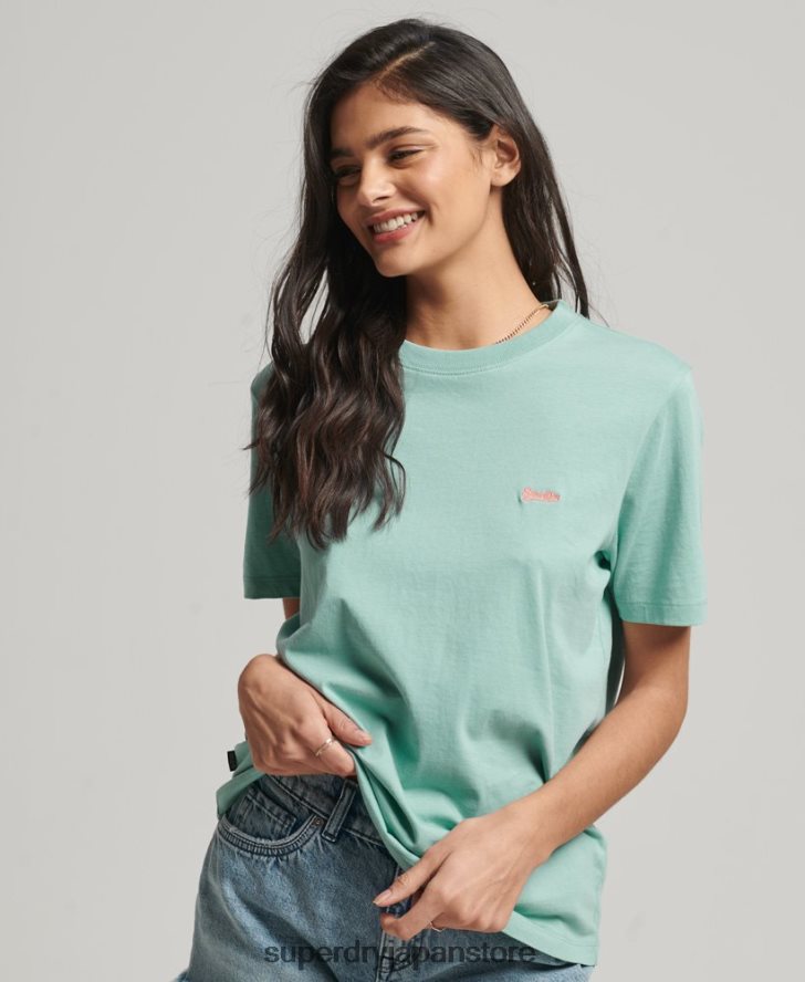 ヴィンテージロゴ刺繍Tシャツ 女性 Superdry 衣類 ライトブルー 2J62PZ2246