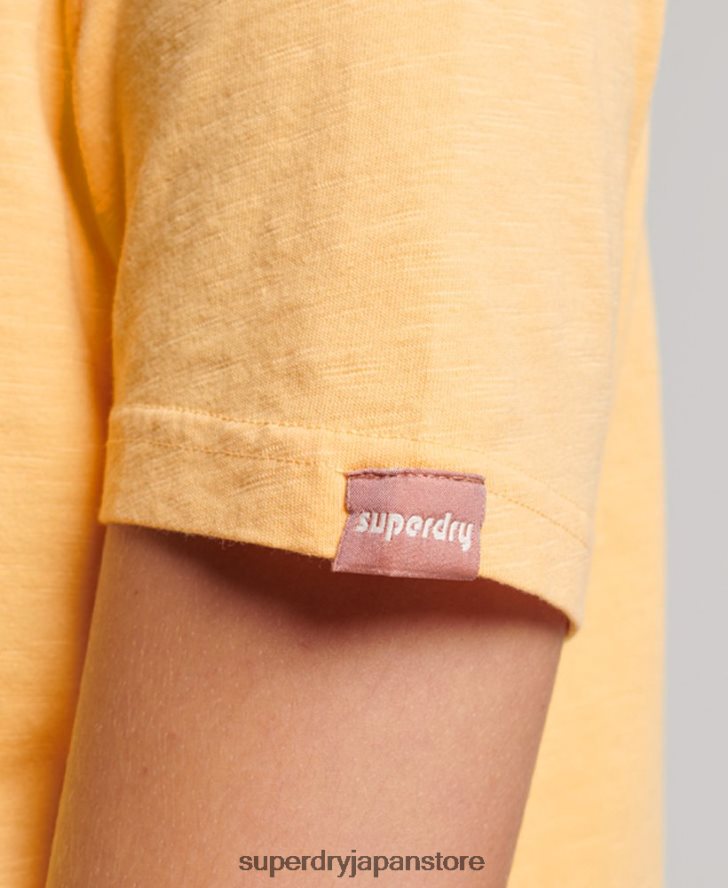 ヴィンテージシャドウTシャツ 女性 Superdry 衣類 黄色 2J62PZ2267