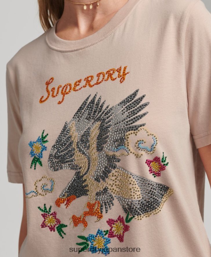 スイカグラフィックTシャツ 女性 Superdry 衣類 ピンク 2J62PZ2624