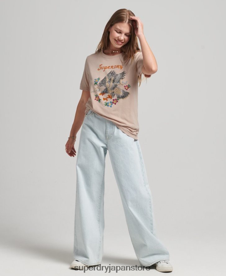 スイカグラフィックTシャツ 女性 Superdry 衣類 ピンク 2J62PZ2624