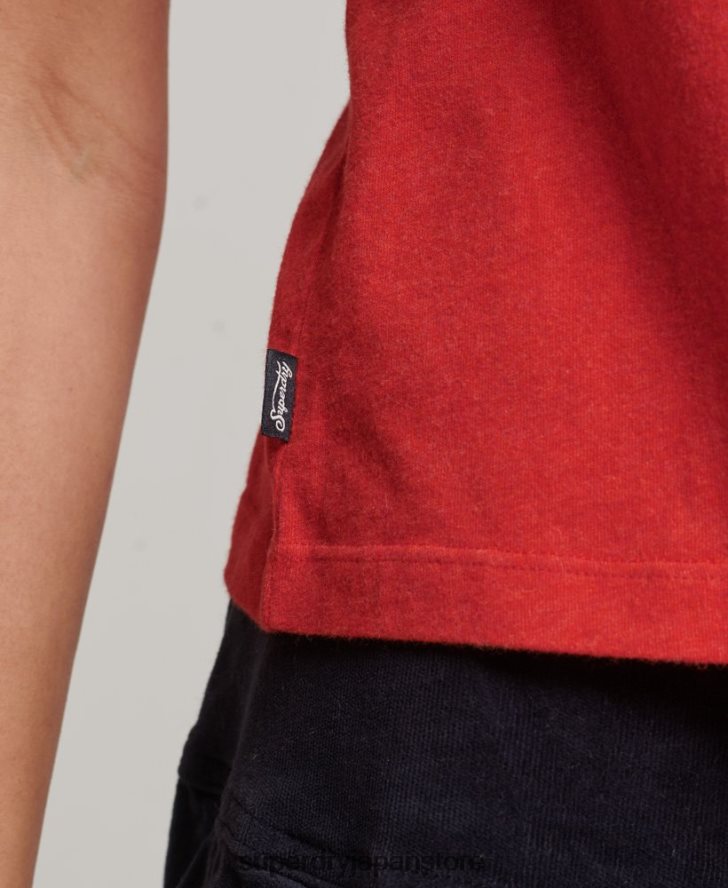 ヴィンテージロゴ キャップスリーブ Tシャツ 女性 Superdry 衣類 オレンジ 2J62PZ2631