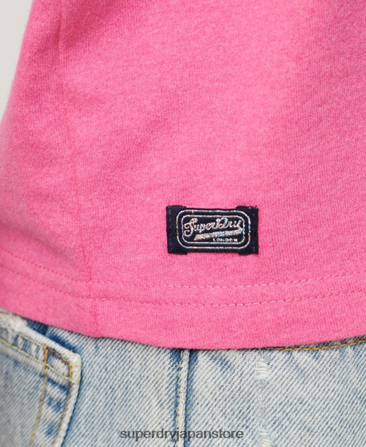 アーカイブ ネオングラフィック Tシャツ 女性 Superdry 衣類 ピンク 2J62PZ2636