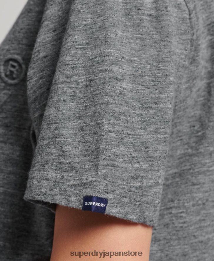 ヴィンテージロゴエンボスTシャツ 女性 Superdry 衣類 ライトブルー 2J62PZ2640