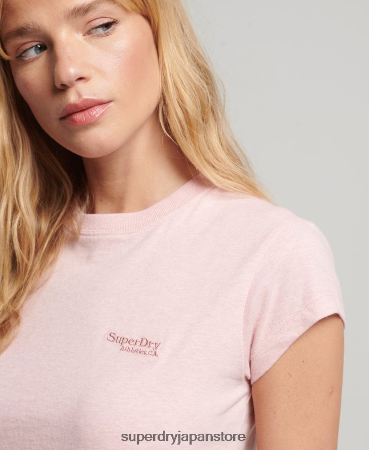 ヴィンテージロゴ キャップスリーブ Tシャツ 女性 Superdry 衣類 ピンク 2J62PZ2645