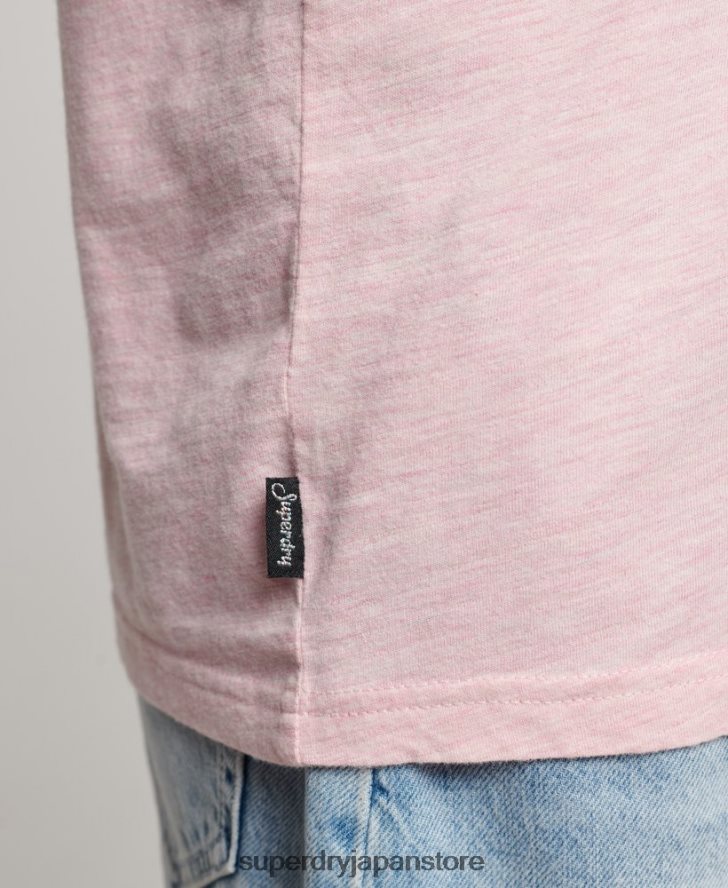 ヴィンテージロゴエンボスTシャツ 女性 Superdry 衣類 ピンク 2J62PZ2647