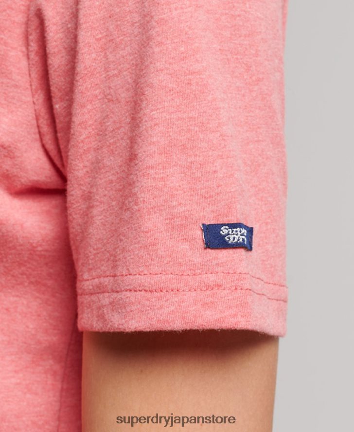 ヴィンテージ スクリプト インフィル T シャツ 女性 Superdry 衣類 赤 2J62PZ2672