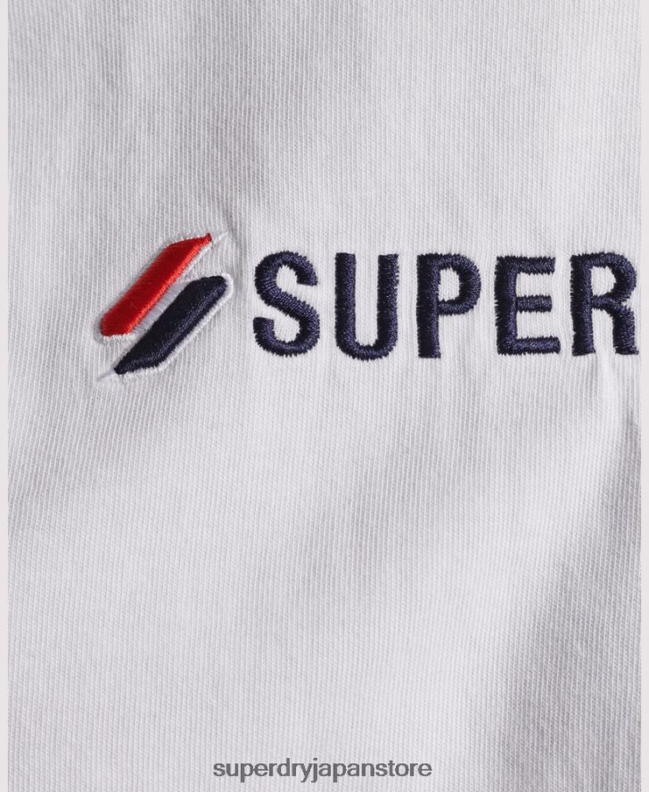 ロゴアップリケ ルーズTシャツ 女性 Superdry 衣類 白 2J62PZ2673