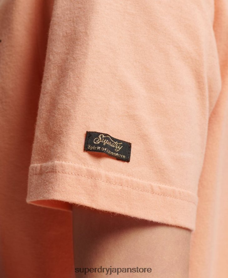 日本のヴィンテージロゴグラフィックTシャツ 女性 Superdry 衣類 オレンジ 2J62PZ2679
